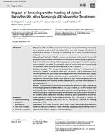 prikaz prve stranice dokumenta Impact of Smoking on the Healing of Apical Periodontitis after Nonsurgical Endodontic Treatment