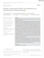 prikaz prve stranice dokumenta Empathy amongst dental students: An institutional cross‐sectional survey in Poland and Croatia