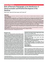 prikaz prve stranice dokumenta Role of Panoramic Radiography in the Identification of Dental Anomalies and Disturbed Development of the Dentition