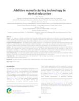 prikaz prve stranice dokumenta Additive manufacturing technology in dental education